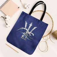 Caribbean Cricket Barbados Custom Tote Bag Trident Champion’s Wave - Wonder Print Shop
