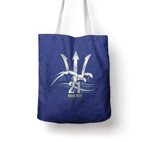 Caribbean Cricket Barbados Custom Tote Bag Trident Champion’s Wave - Wonder Print Shop