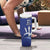 Caribbean Cricket Barbados Custom Tumbler With Handle Trident Champion’s Wave - Wonder Print Shop