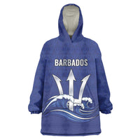 Caribbean Cricket Barbados Custom Wearable Blanket Hoodie Trident Champion’s Wave - Wonder Print Shop