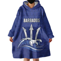 Caribbean Cricket Barbados Custom Wearable Blanket Hoodie Trident Champion’s Wave - Wonder Print Shop