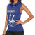 Caribbean Cricket Barbados Custom Women Sleeveless Polo Shirt Trident Champion’s Wave - Wonder Print Shop