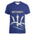 Caribbean Cricket Barbados Custom Women V-Neck T-Shirt Trident Champion’s Wave - Wonder Print Shop