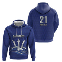 Caribbean Cricket Barbados Custom Zip Hoodie Trident Champion’s Wave - Wonder Print Shop