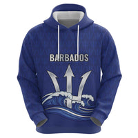 Caribbean Cricket Barbados Custom Zip Hoodie Trident Champion’s Wave - Wonder Print Shop