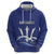 Caribbean Cricket Barbados Custom Zip Hoodie Trident Champion’s Wave - Wonder Print Shop