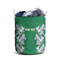 Custom Algeria Iris Floral Green Laundry Basket Africa Women’s Football Champion Series 2026