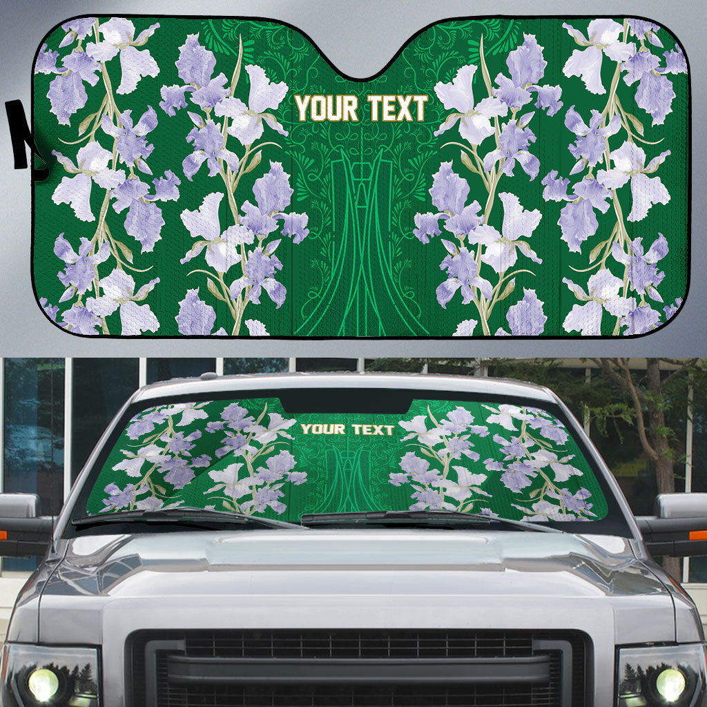Custom Algeria Iris Floral Green Auto Sun Shade Africa Women’s Football Champion Series 2026