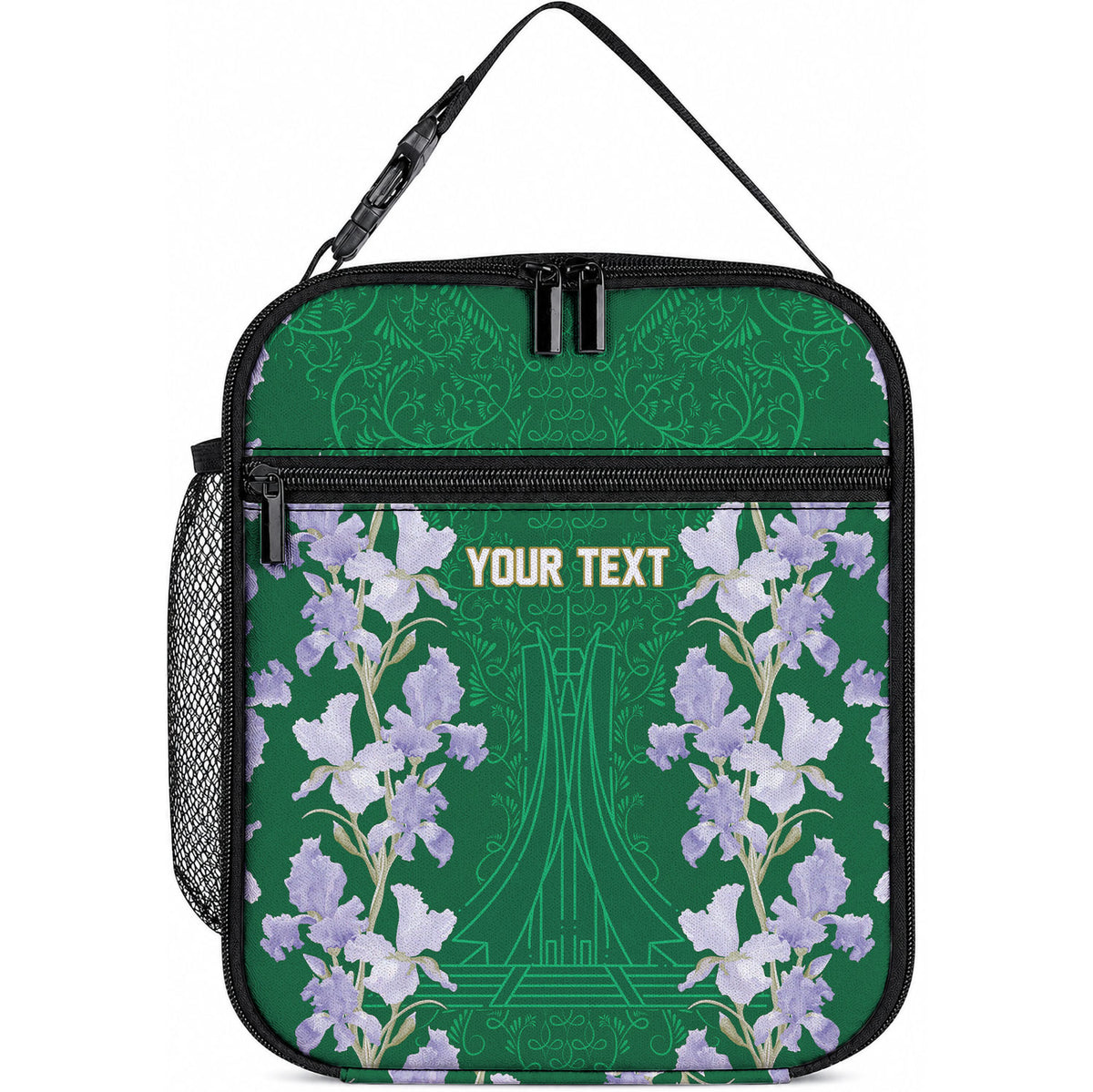Custom Algeria Iris Floral Green Lunch Bag Africa Women’s Football Champion Series 2026