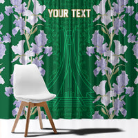 Custom Algeria Iris Floral Green Window Curtain Africa Women’s Football Champion Series 2026