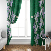 Custom Algeria Iris Floral Green Window Curtain Africa Women’s Football Champion Series 2026