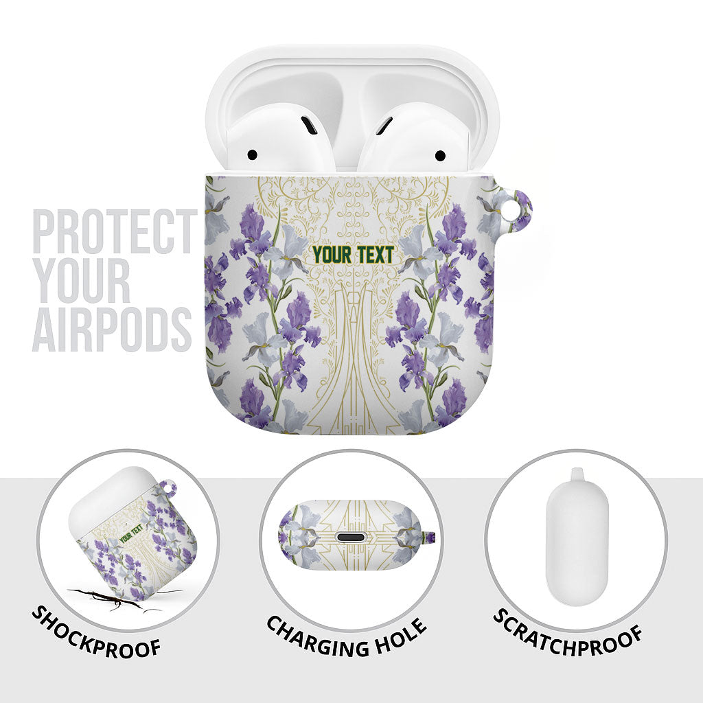 Custom Algeria Iris Floral White AirPods Case Africa Women’s Football Champion Series 2026
