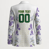 Custom Algeria Iris Floral White Blazer Africa Women’s Football Champion Series 2026