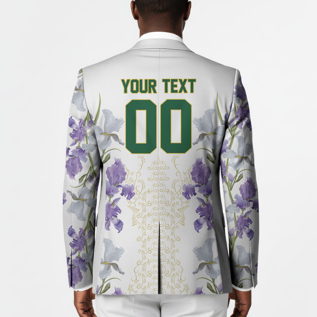 Custom Algeria Iris Floral White Blazer Africa Women’s Football Champion Series 2026