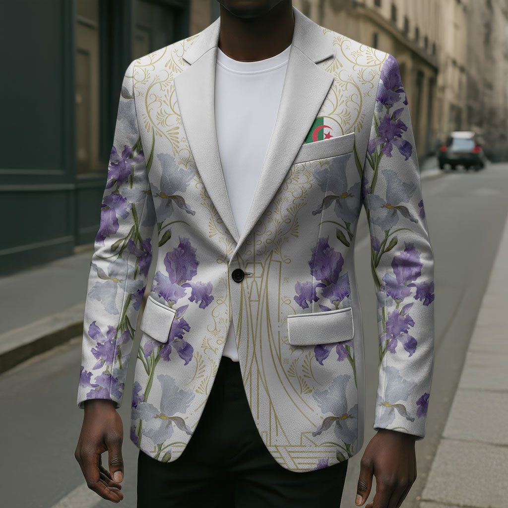 Custom Algeria Iris Floral White Blazer Africa Women’s Football Champion Series 2026