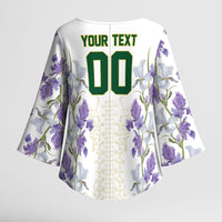 Custom Algeria Iris Floral White Kimono Sleeve Blouse Africa Women’s Football Champion Series 2026