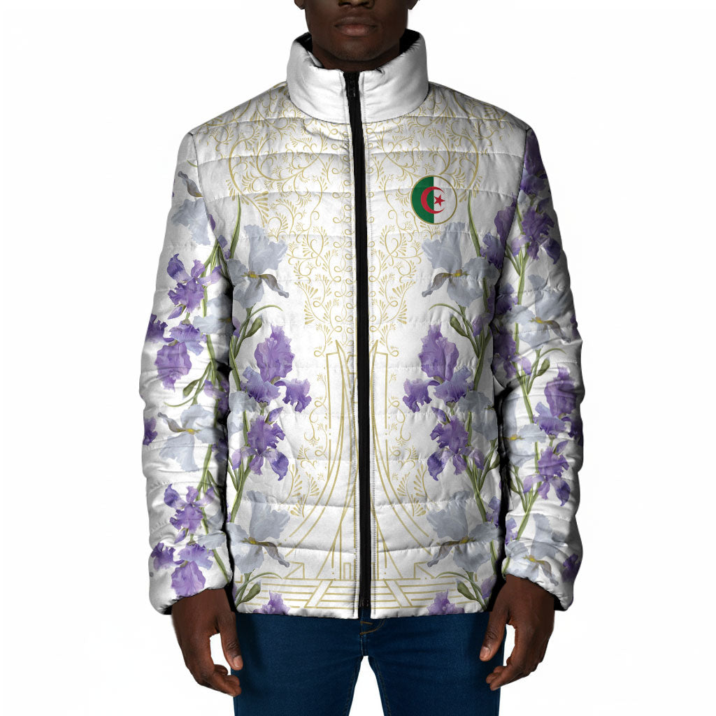 Custom Algeria Iris Floral White Padded Jacket Africa Women’s Football Champion Series 2026