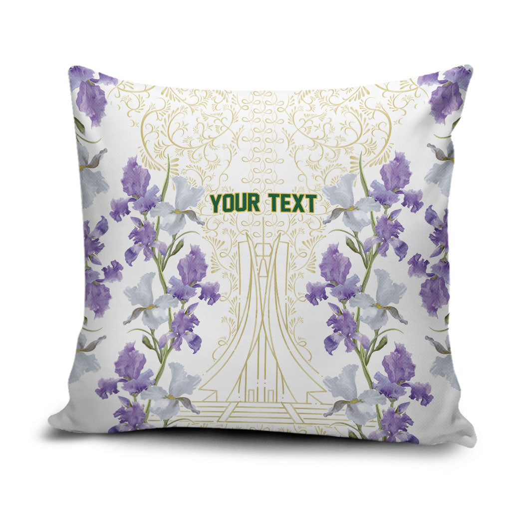 Custom Algeria Iris Floral White Pillow Cover Africa Women’s Football Champion Series 2026
