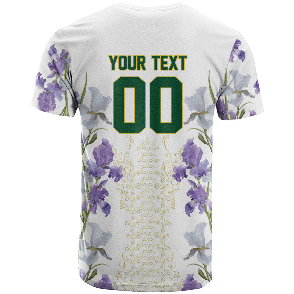 Custom Algeria Iris Floral White T shirt Africa Women’s Football Champion Series 2026