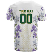 Custom Algeria Iris Floral White T shirt Africa Women’s Football Champion Series 2026