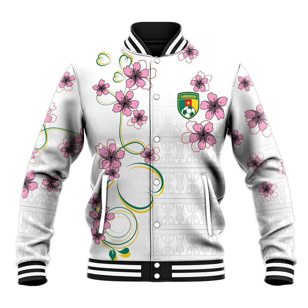 Custom Cameroon Red Stinkwood Floral Baseball Jacket Africa Women’s Football Champion Series 2026