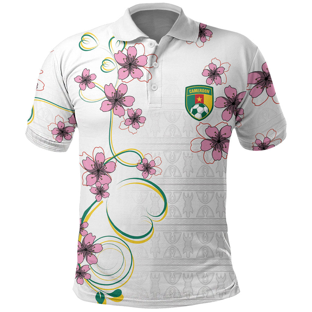Custom Cameroon Red Stinkwood Floral Polo Shirt Africa Women’s Football Champion Series 2026