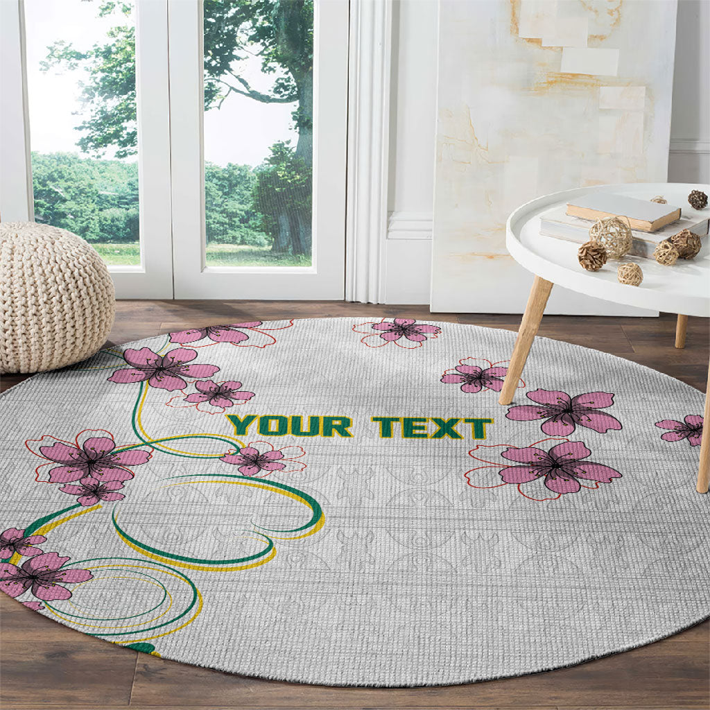 Custom Cameroon Red Stinkwood Floral Round Carpet Africa Women’s Football Champion Series 2026