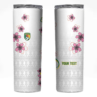 Custom Cameroon Red Stinkwood Floral Skinny Tumbler Africa Women’s Football Champion Series 2026