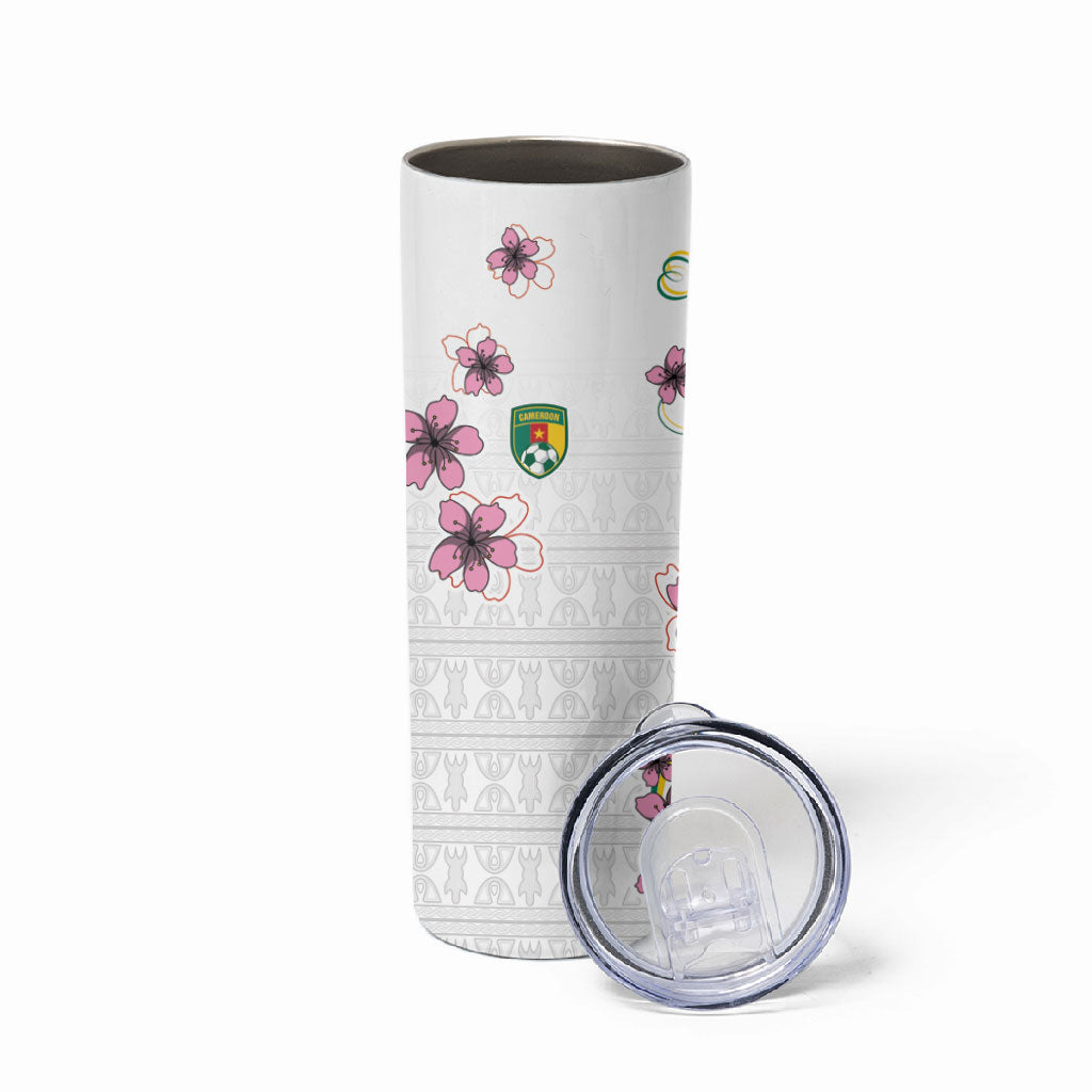 Custom Cameroon Red Stinkwood Floral Skinny Tumbler Africa Women’s Football Champion Series 2026