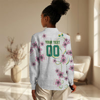Custom Cameroon Red Stinkwood Floral Women Casual Shirt Africa Women’s Football Champion Series 2026