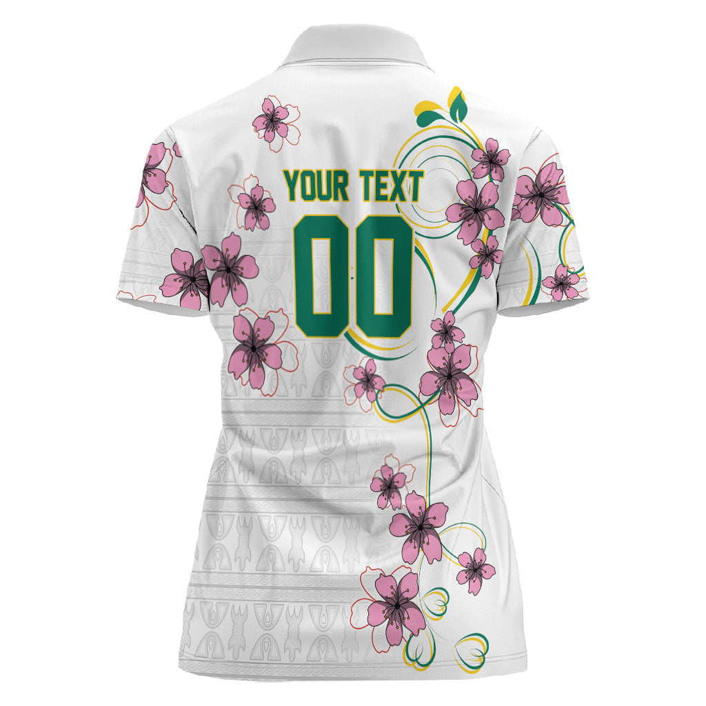 Custom Cameroon Red Stinkwood Floral Women Polo Shirt Africa Women’s Football Champion Series 2026