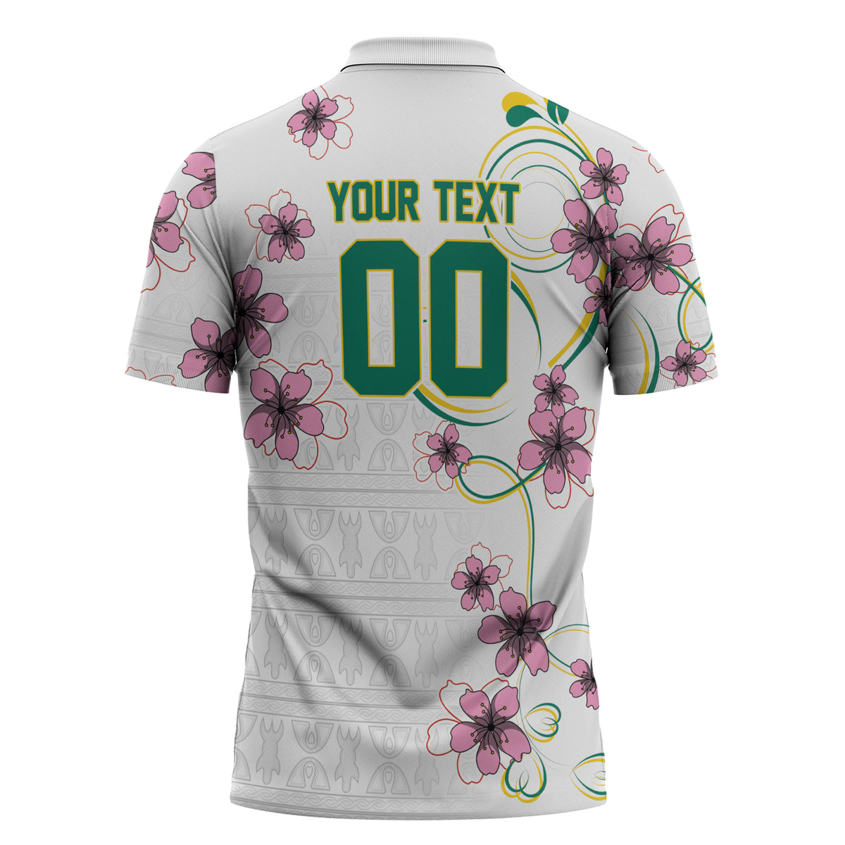 Custom Cameroon Red Stinkwood Floral Zipper Polo Shirt Africa Women’s Football Champion Series 2026