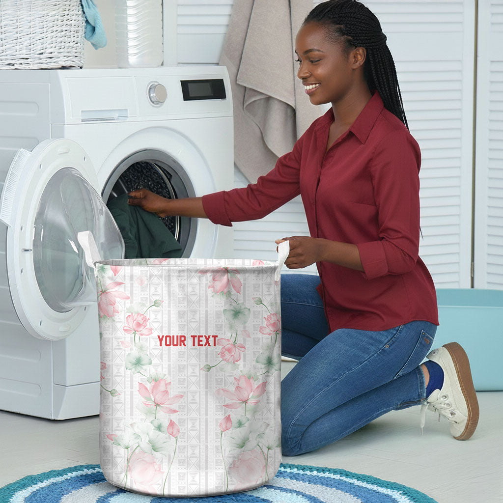 Custom Malawi Lotus Floral Laundry Basket Africa Women’s Football Champion Series 2026