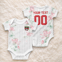 Custom Malawi Lotus Floral Baby Onesie Africa Women’s Football Champion Series 2026