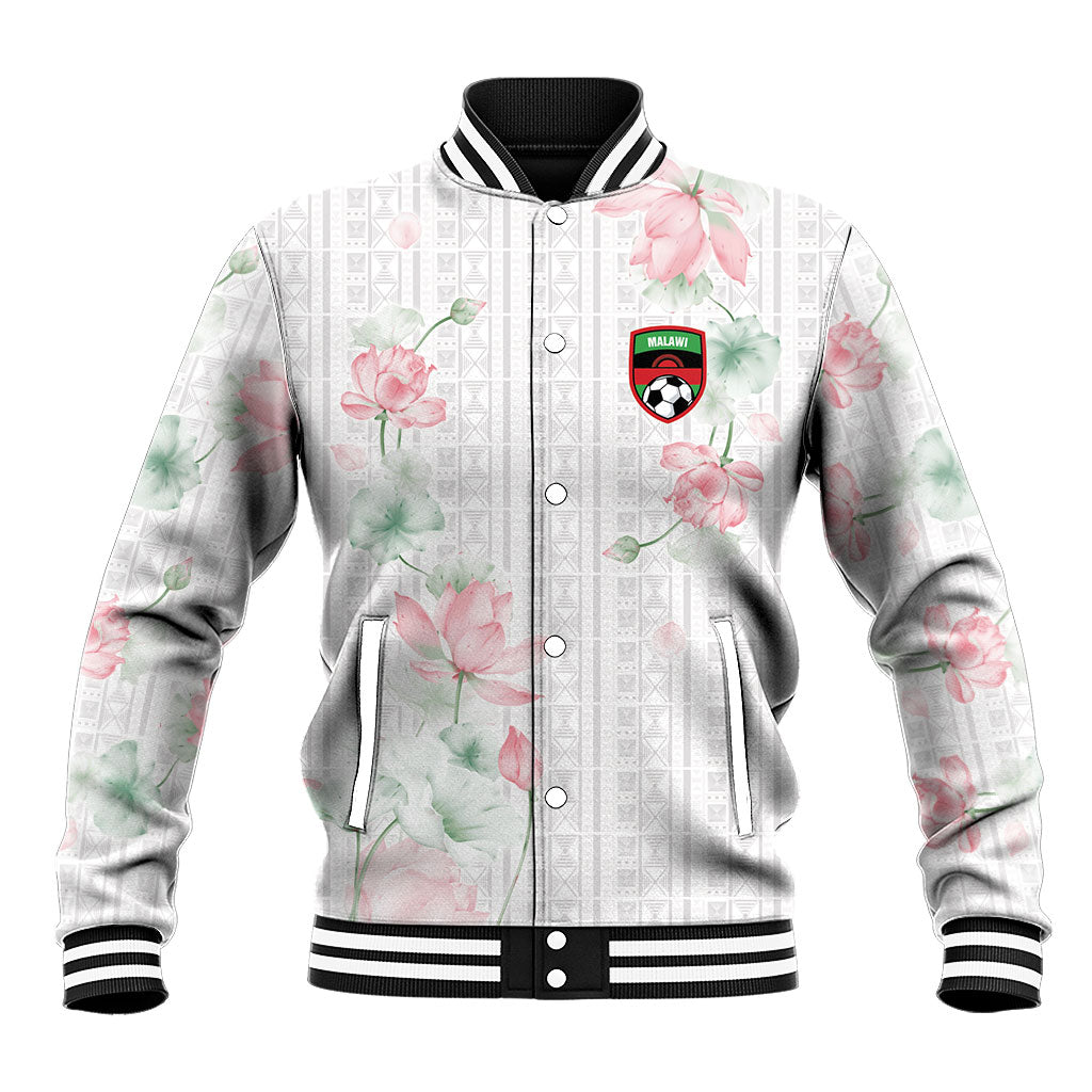 Custom Malawi Lotus Floral Baseball Jacket Africa Women’s Football Champion Series 2026