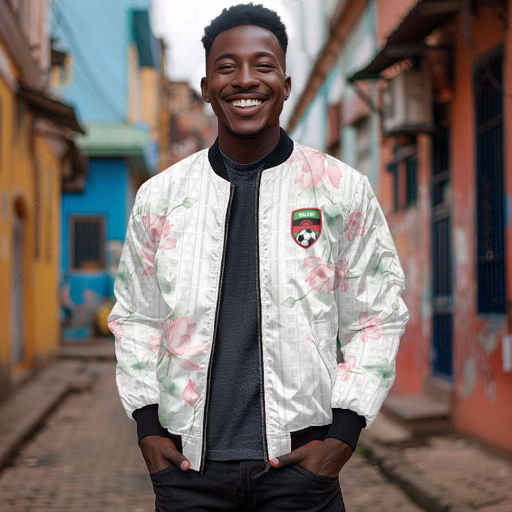 Custom Malawi Lotus Floral Bomber Jacket Africa Women’s Football Champion Series 2026