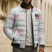 Custom Malawi Lotus Floral Bomber Puffer Jacket Africa Women’s Football Champion Series 2026