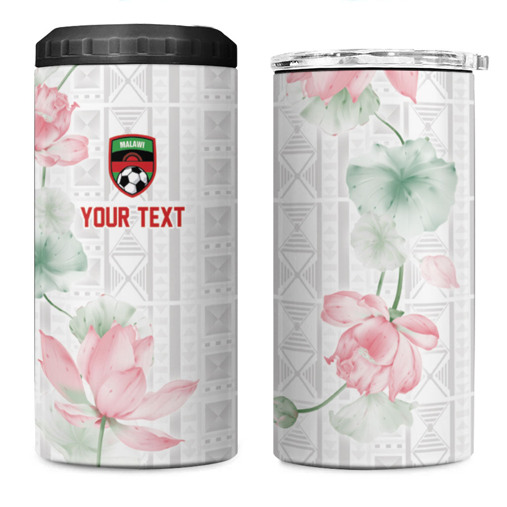 Custom Malawi Lotus Floral 4 in 1 Can Cooler Tumbler Africa Women’s Football Champion Series 2026
