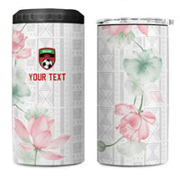 Custom Malawi Lotus Floral 4 in 1 Can Cooler Tumbler Africa Women’s Football Champion Series 2026