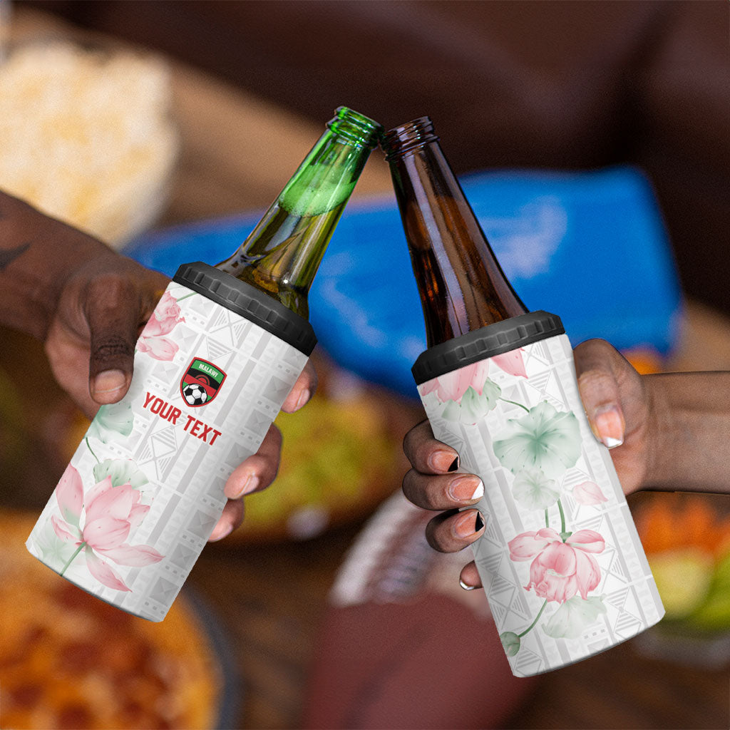 Custom Malawi Lotus Floral 4 in 1 Can Cooler Tumbler Africa Women’s Football Champion Series 2026