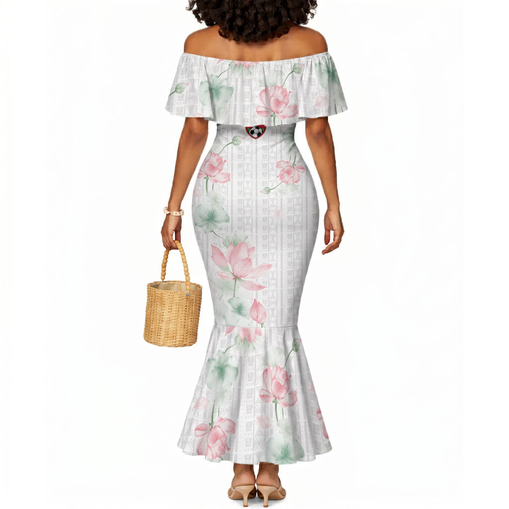 Custom Malawi Lotus Floral Mermaid Dress Africa Women’s Football Champion Series 2026