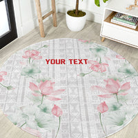 Custom Malawi Lotus Floral Round Carpet Africa Women’s Football Champion Series 2026