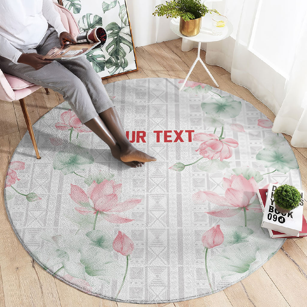 Custom Malawi Lotus Floral Round Carpet Africa Women’s Football Champion Series 2026