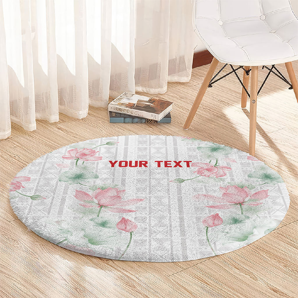Custom Malawi Lotus Floral Round Carpet Africa Women’s Football Champion Series 2026