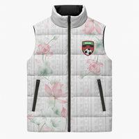 Custom Malawi Lotus Floral Sleeveless Puffer Jacket Africa Women’s Football Champion Series 2026