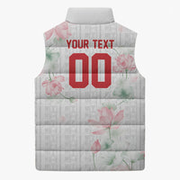 Custom Malawi Lotus Floral Sleeveless Puffer Jacket Africa Women’s Football Champion Series 2026
