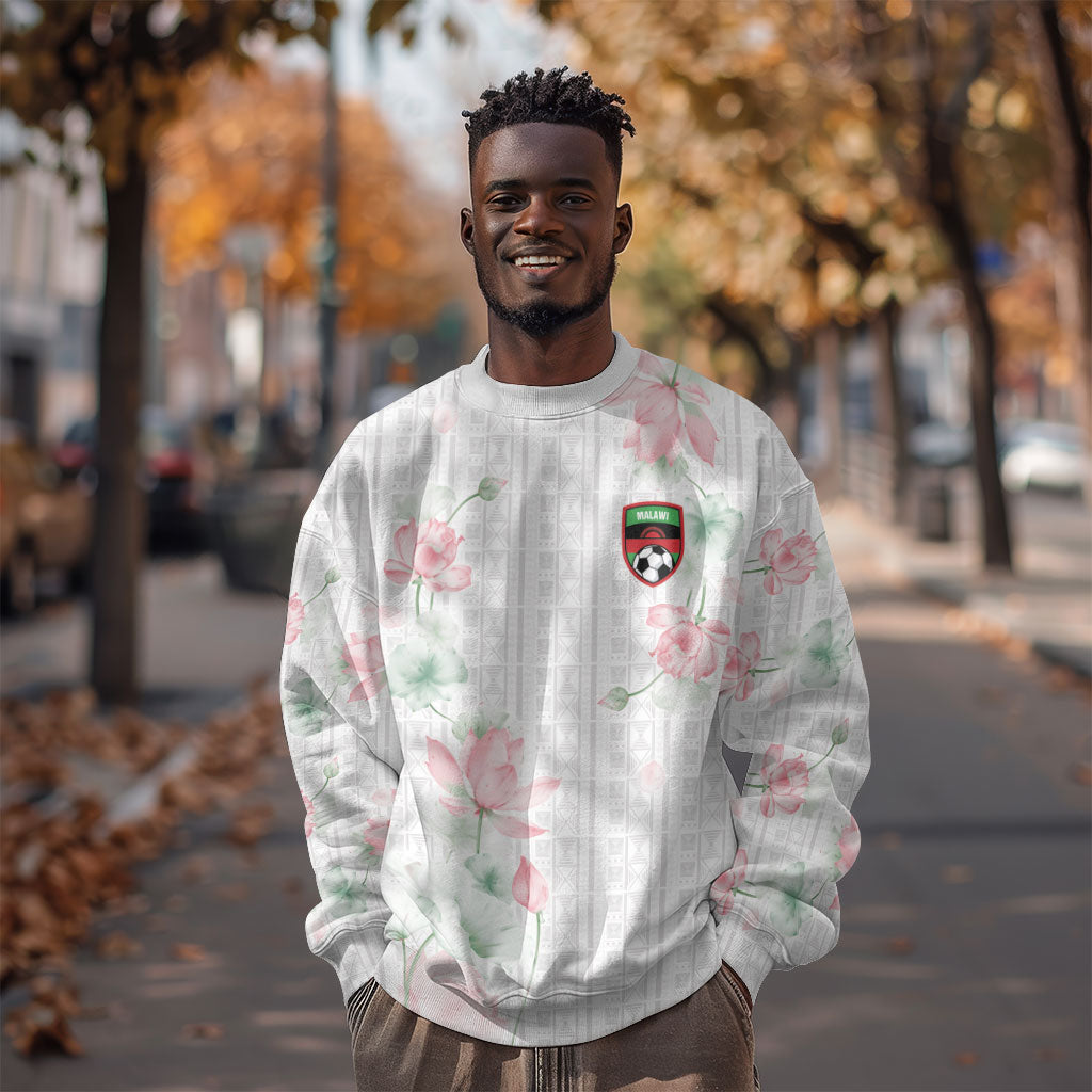 Custom Malawi Lotus Floral Sweatshirt Africa Women’s Football Champion Series 2026