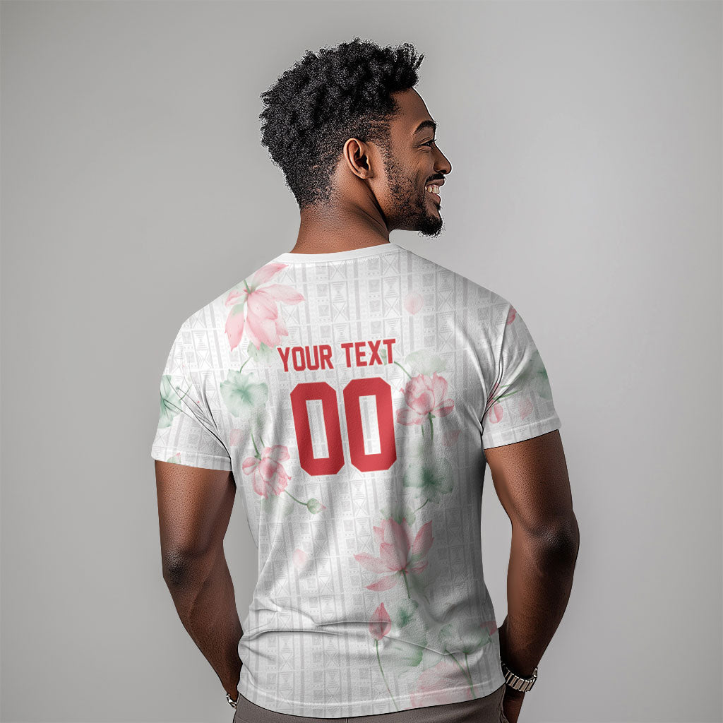 Custom Malawi Lotus Floral T shirt Africa Women’s Football Champion Series 2026