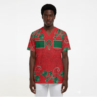 Custom Morocco Desert Rose Floral Scrub Top Africa Women’s Football Champion Series 2026