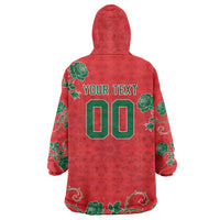 Custom Morocco Desert Rose Floral Wearable Blanket Hoodie Africa Women’s Football Champion Series 2026